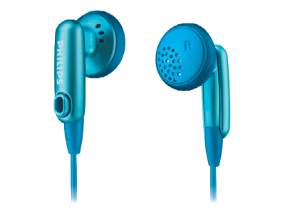 Philips SHE2617 Blue Gummy Headphones for Ipod image