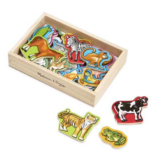 Melissa & Doug: Wooden Magnetic Animals in Box image