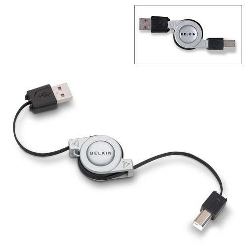 Belkin Retractable USB Device Cable A/B