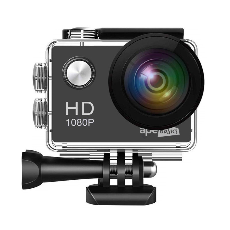 Ape Basics 1080P Waterproof Action Camera - Black image