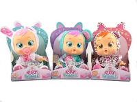 crying baby doll with dummy