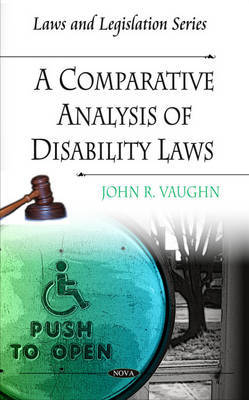 Comparative Analysis of Disability Laws on Hardback by John R. Vaughn