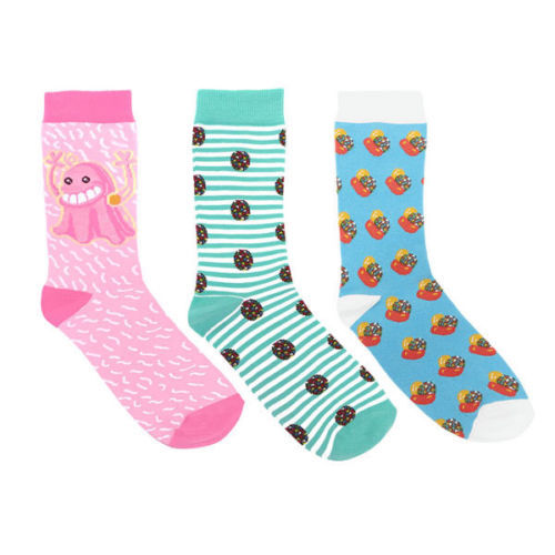 Candy Crush Color Bomb Ladies Socks 3-Pack