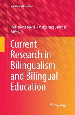 Current Research in Bilingualism and Bilingual Education image