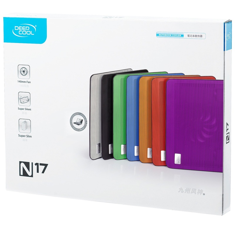 Deepcool N17 Slim Notebook Cooler White At deepcool n17 slim notebook cooler white at