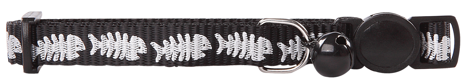 Pawise: Cat Collar - Fishbone/Black/Red/Blue Asst. image