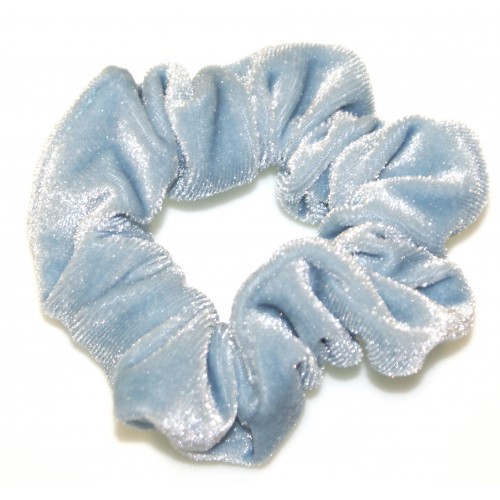 Goody Gumdrops: Velvet Scrunchie - Ice Blue