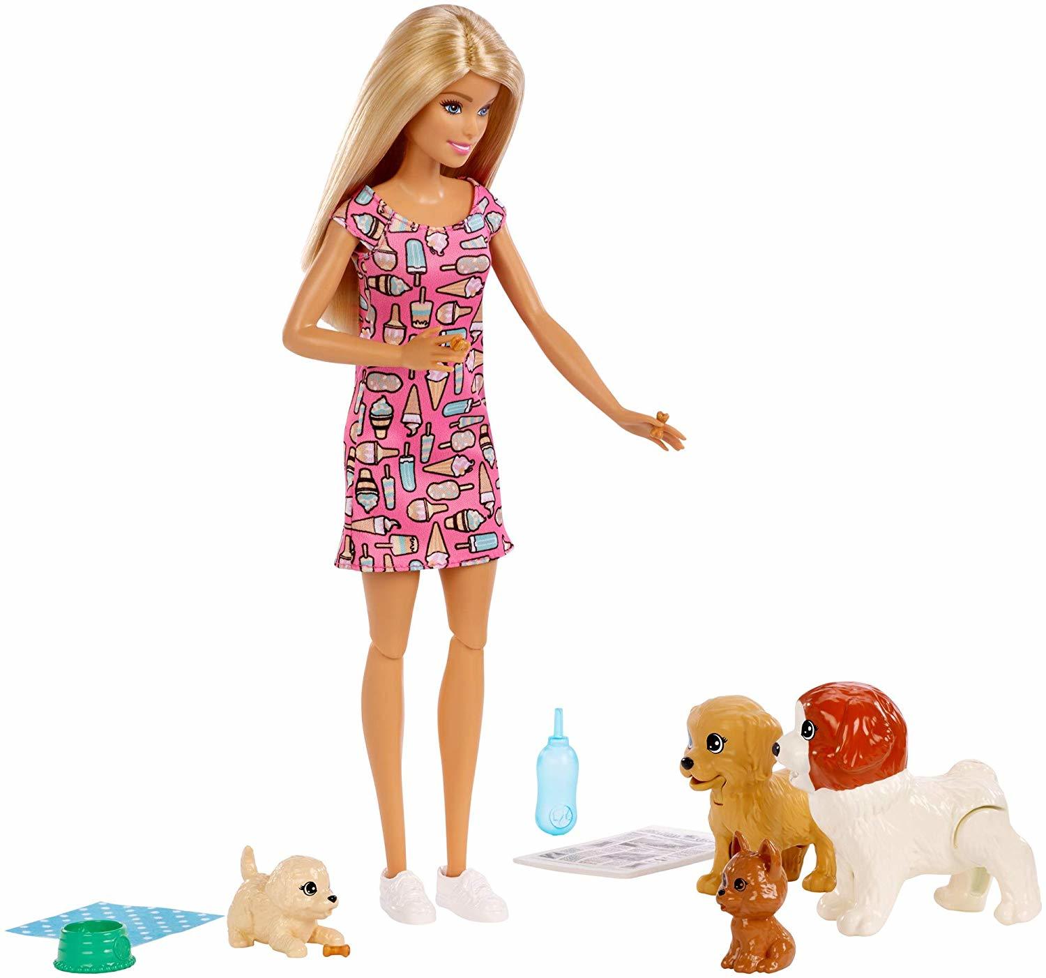 Barbie: Doggy Daycare - Doll Playset (Blonde)