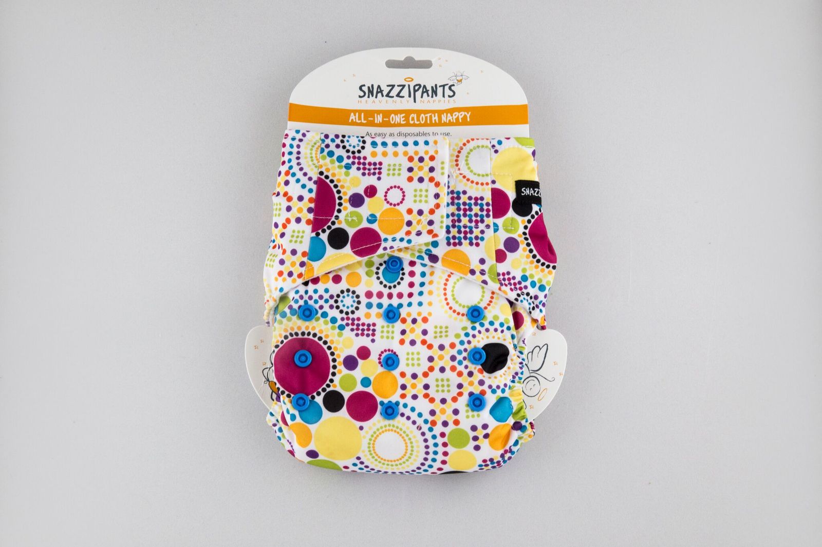 Snazzipants: All in One Reusable Nappy - Multi-circle