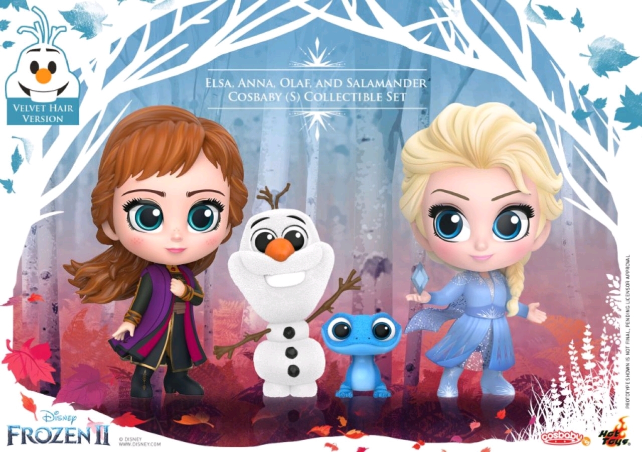 Frozen II - Elsa, Anna, Olaf & Salamander Cosbaby Set image