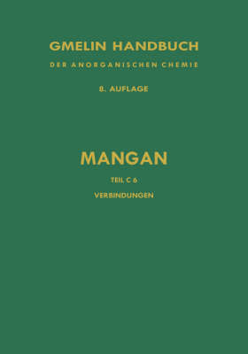 Verbindungen Des Mangans Mit Schwefel, Selen Und Tellur on Hardback