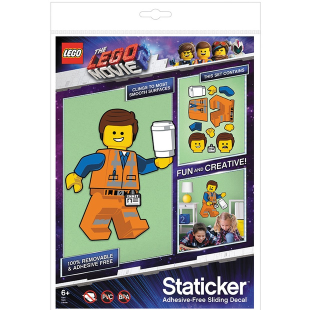 LEGO Movie 2 Wall Sticker Emmet at Mighty Ape NZ