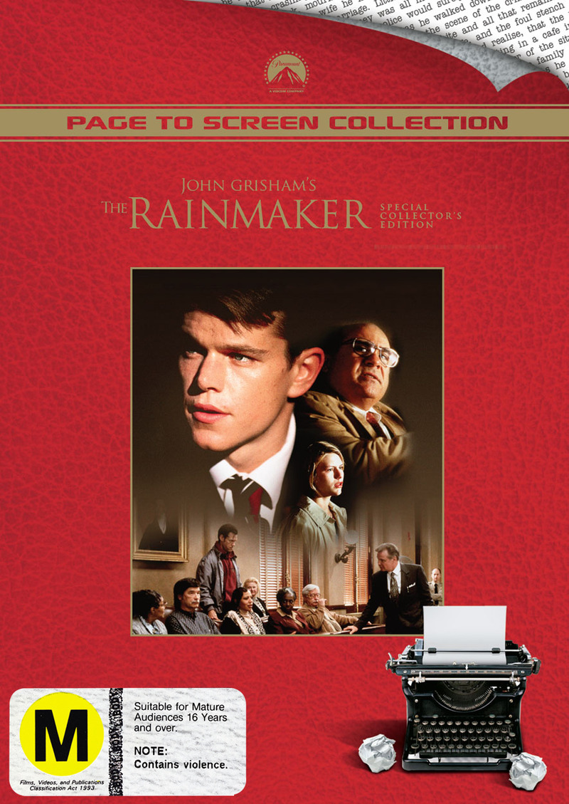 The Rainmaker (John Grisham's) - Special Collector's Edition (Page to Screen Collection) on DVD