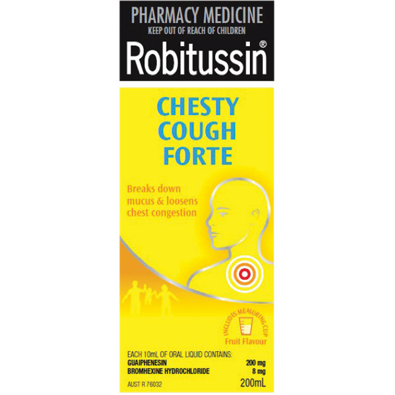 Robitussin Chesty Cough Forte (200ml Bottle) image
