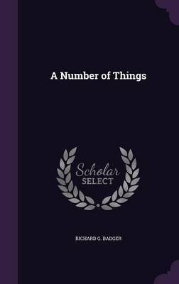 A Number of Things on Hardback