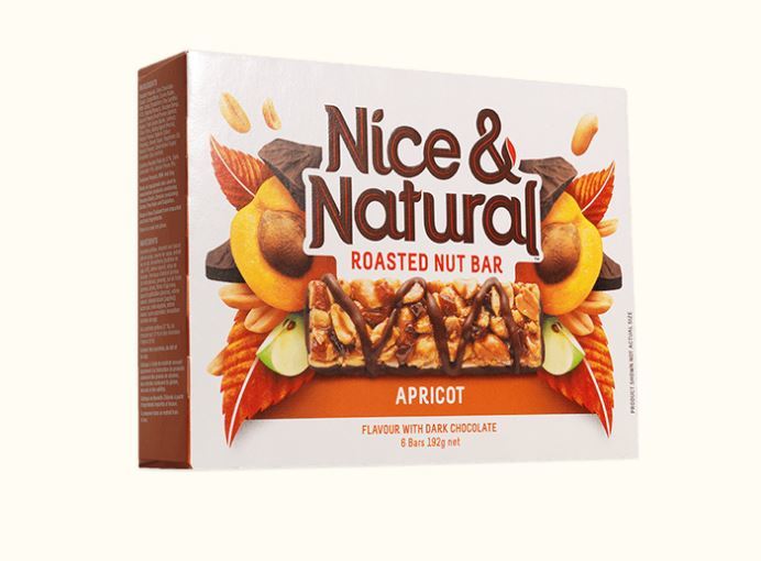 Nice & Natural Roasted Nut Bar - Apricot (192g) image