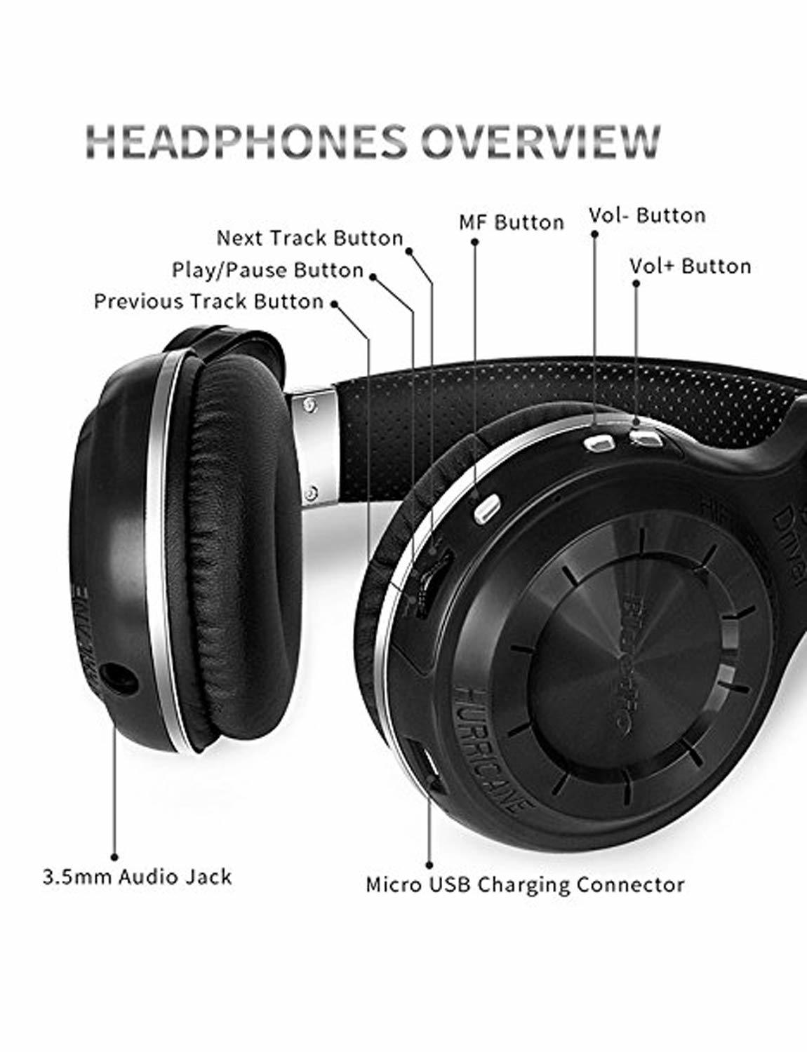 Bluedio T2 Plus Turbine Wireless Bluetooth Headphones