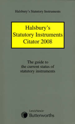 Halsbury's Statutory Instruments Citator image