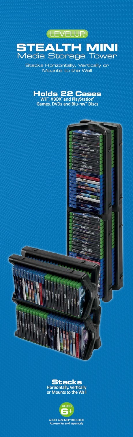 Stealth Mini Media Storage Tower for image