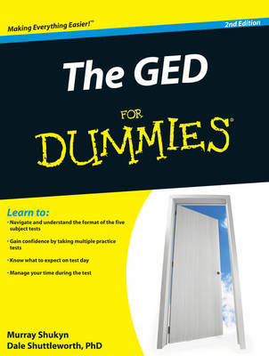 The GED For Dummies by Murray Shukyn image