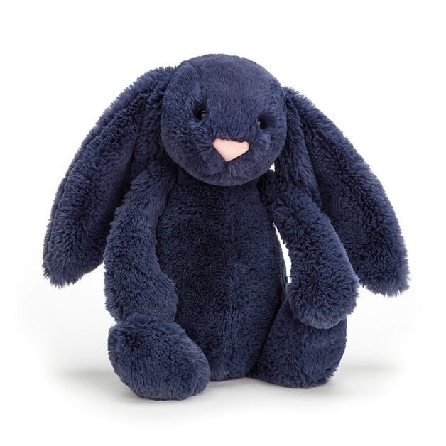 Jellycat: Bashful Navy Bunny - Medium Plush