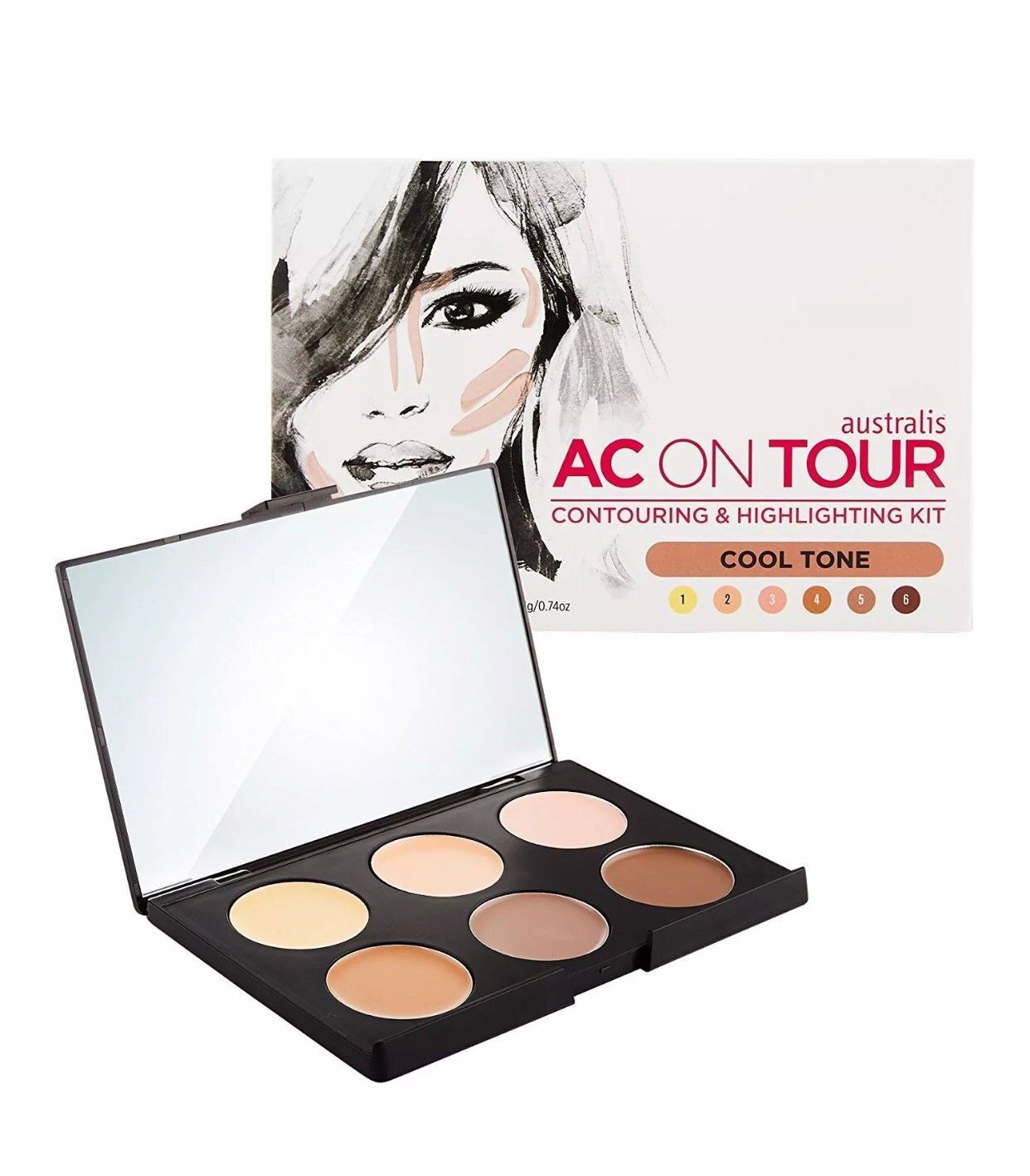 Buy Australis Cream Contouring & Highlighting Palette Cool Light at
