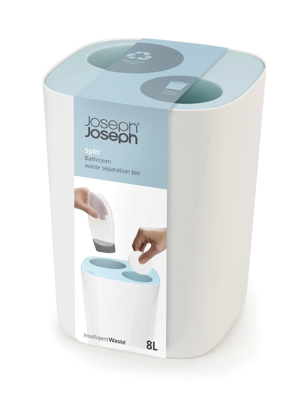 Joseph Joseph Split Bathroom Waste Separation Bin image