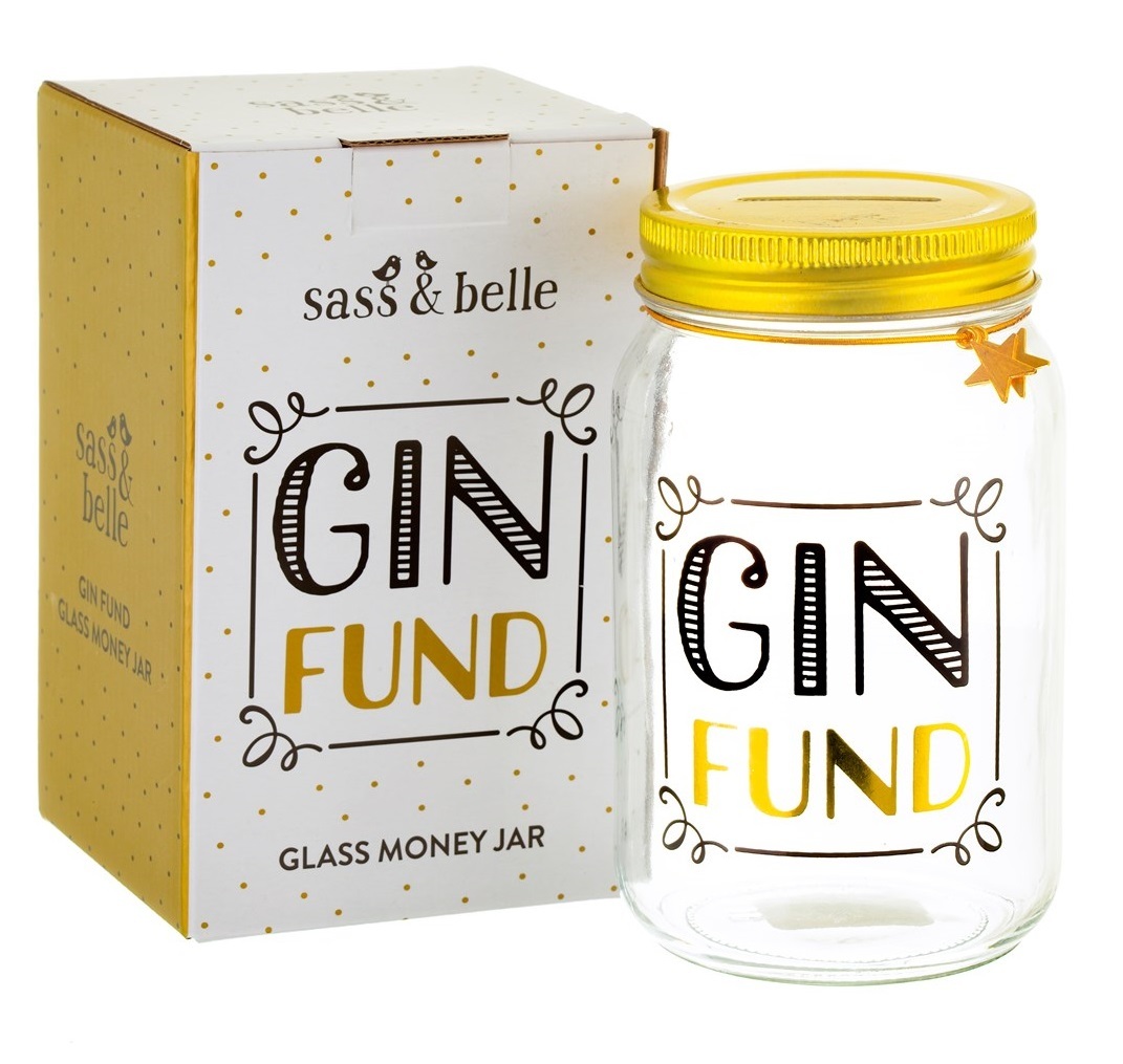 Sass & Belle: Gin Fund - Money Jar (450ml)