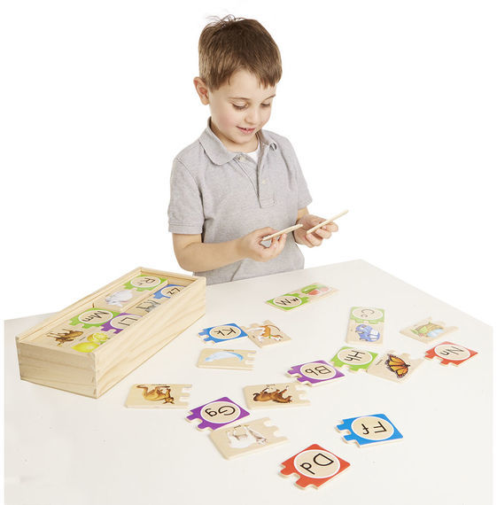 Melissa & Doug: Alphabet Letter - Puzzle Cards image