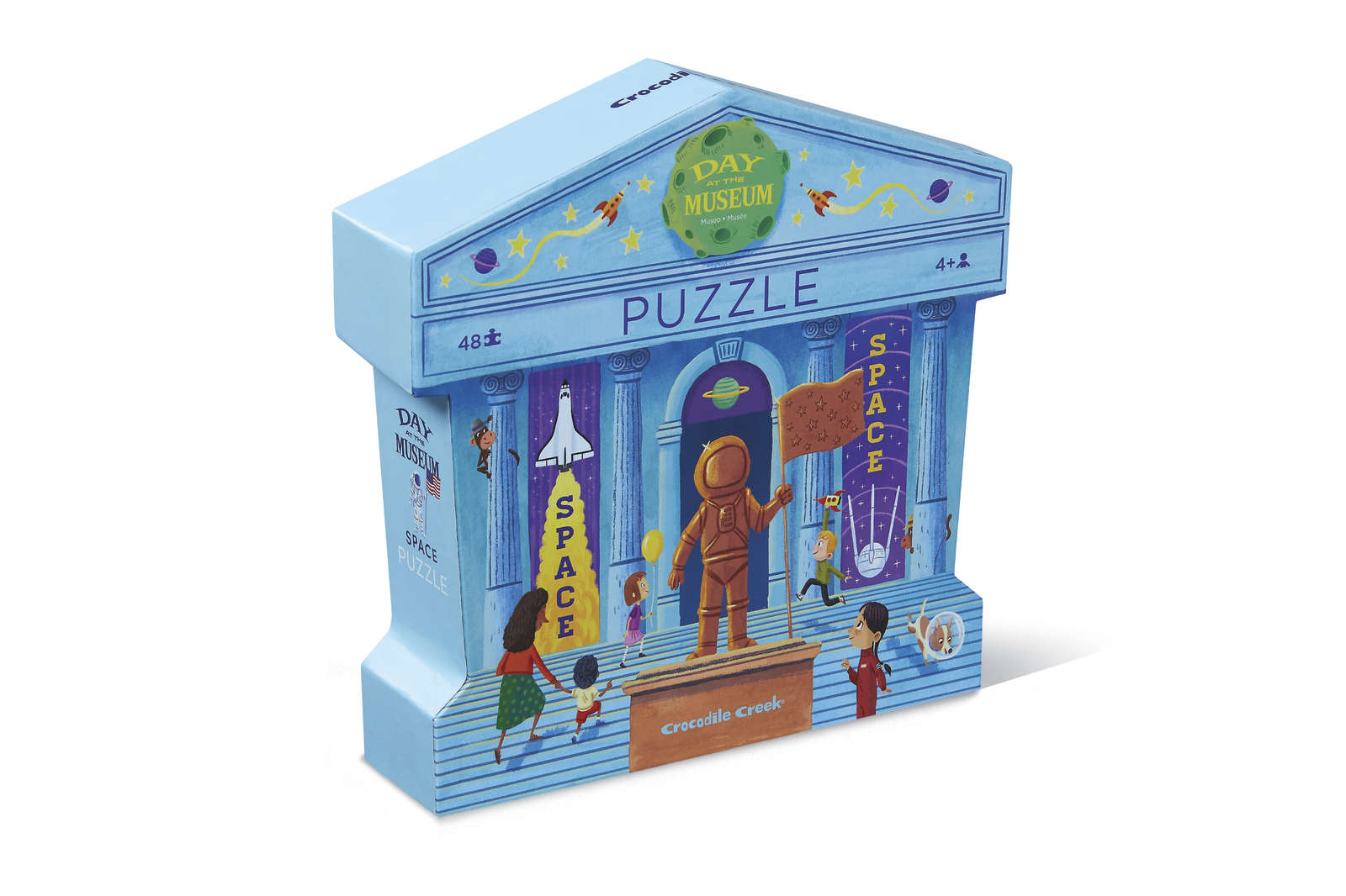 Crocodile Creek: Shaped Box Puzzle - Space (48pc) image