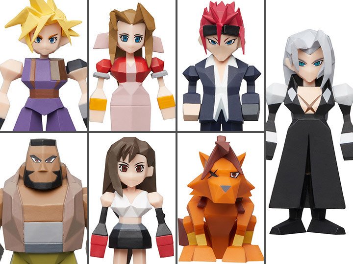 Final Fantasy VII - Polygon Figure Display (8-Pack) image