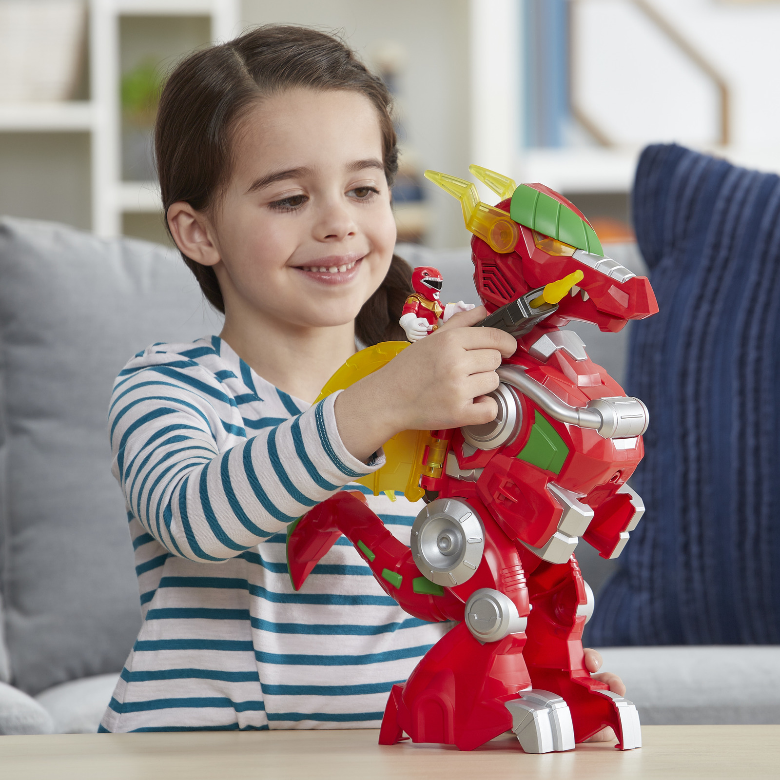Playskool Heroes: Power Rangers - Red Ranger & Dragon Thunderzord image