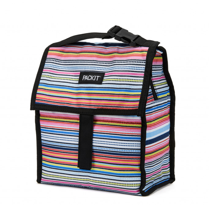 PackIt Freezable Lunch Bag Blanket Stripe at Mighty Ape Australia