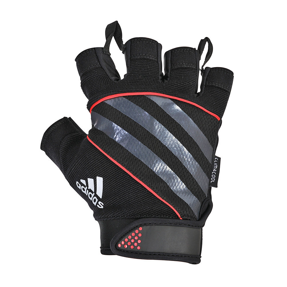 Adidas Fingerless Performance Gloves - Large (Red) image