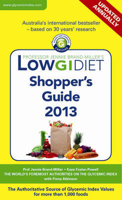 Low GI Diet Shopper's Guide 2013 on Paperback by Dr Jennie Brand-Miller