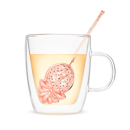 Pinky Up: Pineapple Tea Infuser - Rose Gold image