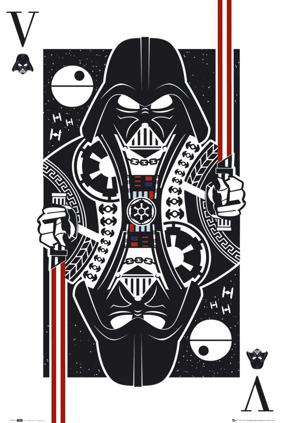 Darth Vader Playing Card Maxi Poster at Mighty Ape NZ