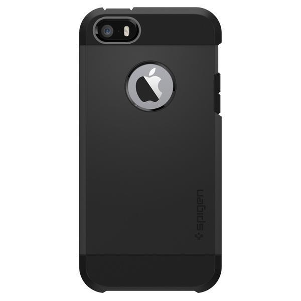 Spigen iPhone SE Tough Armor Case - Black - For iPhone 5S/5