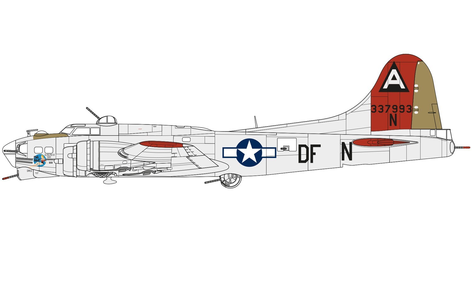 Airfix 1:72 Boeing B-17G Flying Fortress - Model Kit image
