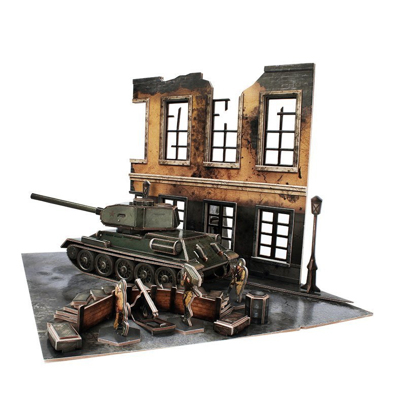 CubicFun: ArmiBuild - Soviet T34/85 - 213 Piece 3D Puzzle