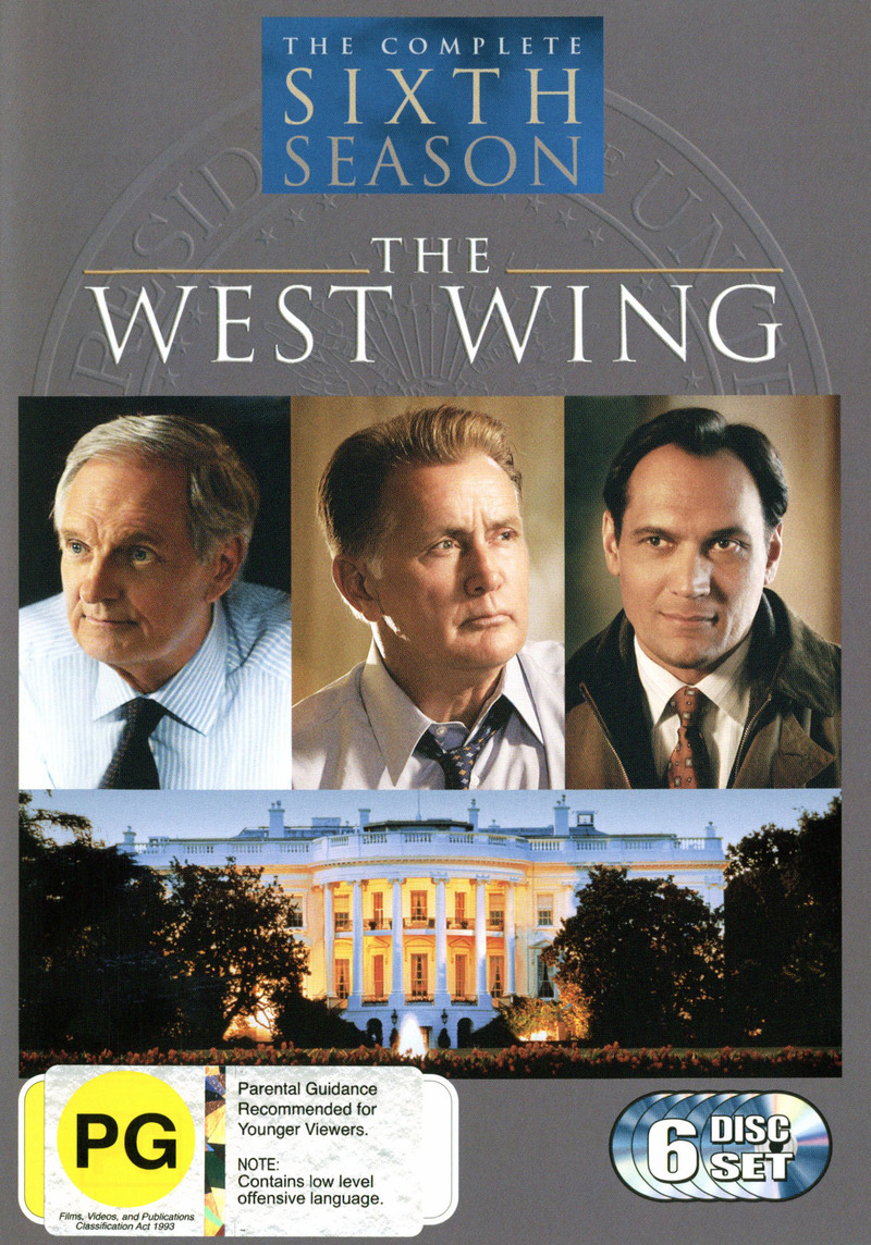 The West Wing - Complete Sixth Season (6 Disc Set) on DVD image