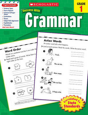 Scholastic Success with Grammar: Grade 1 Workbook image