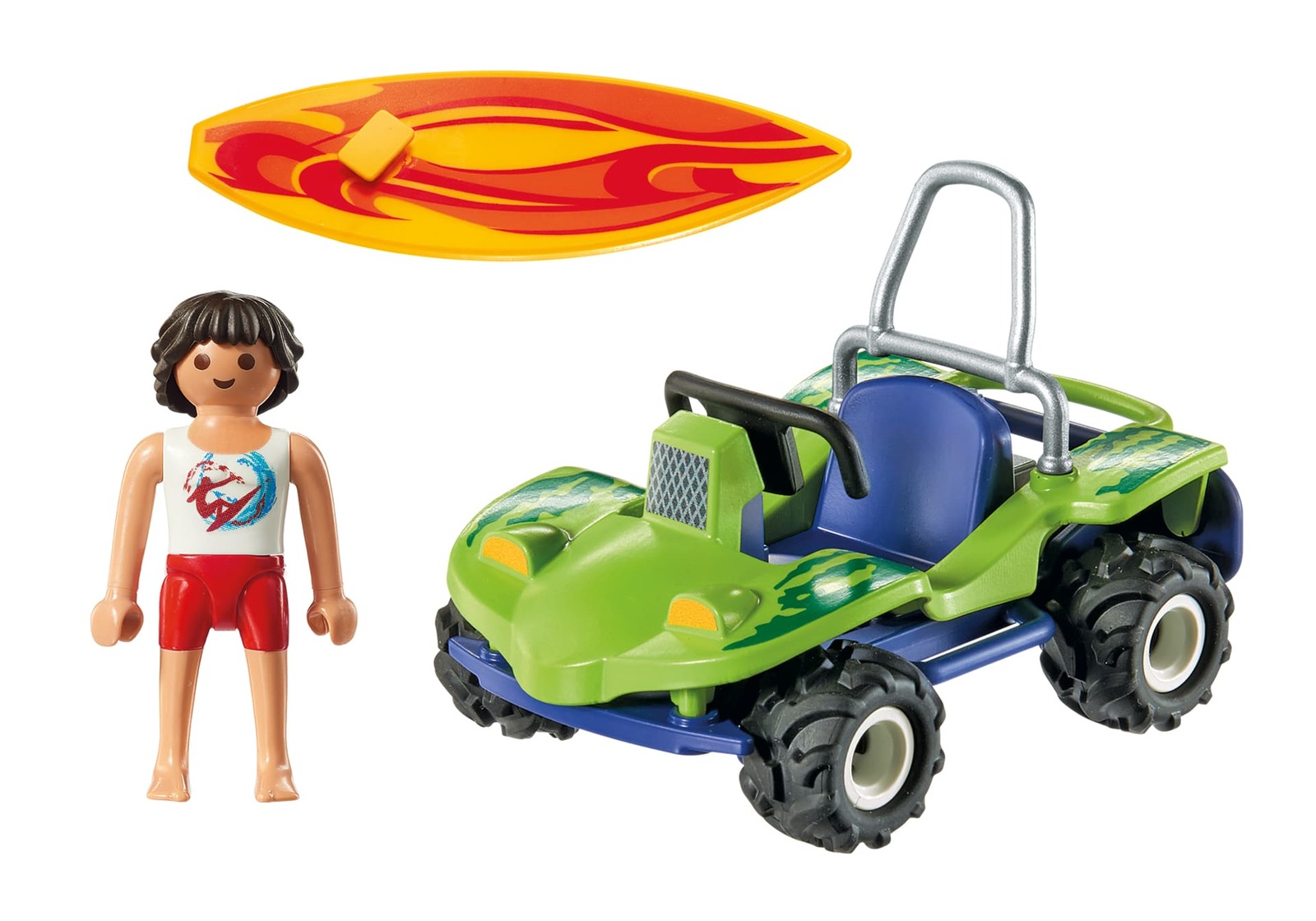 Playmobil: Family Fun - Surfer with Beach Quad image