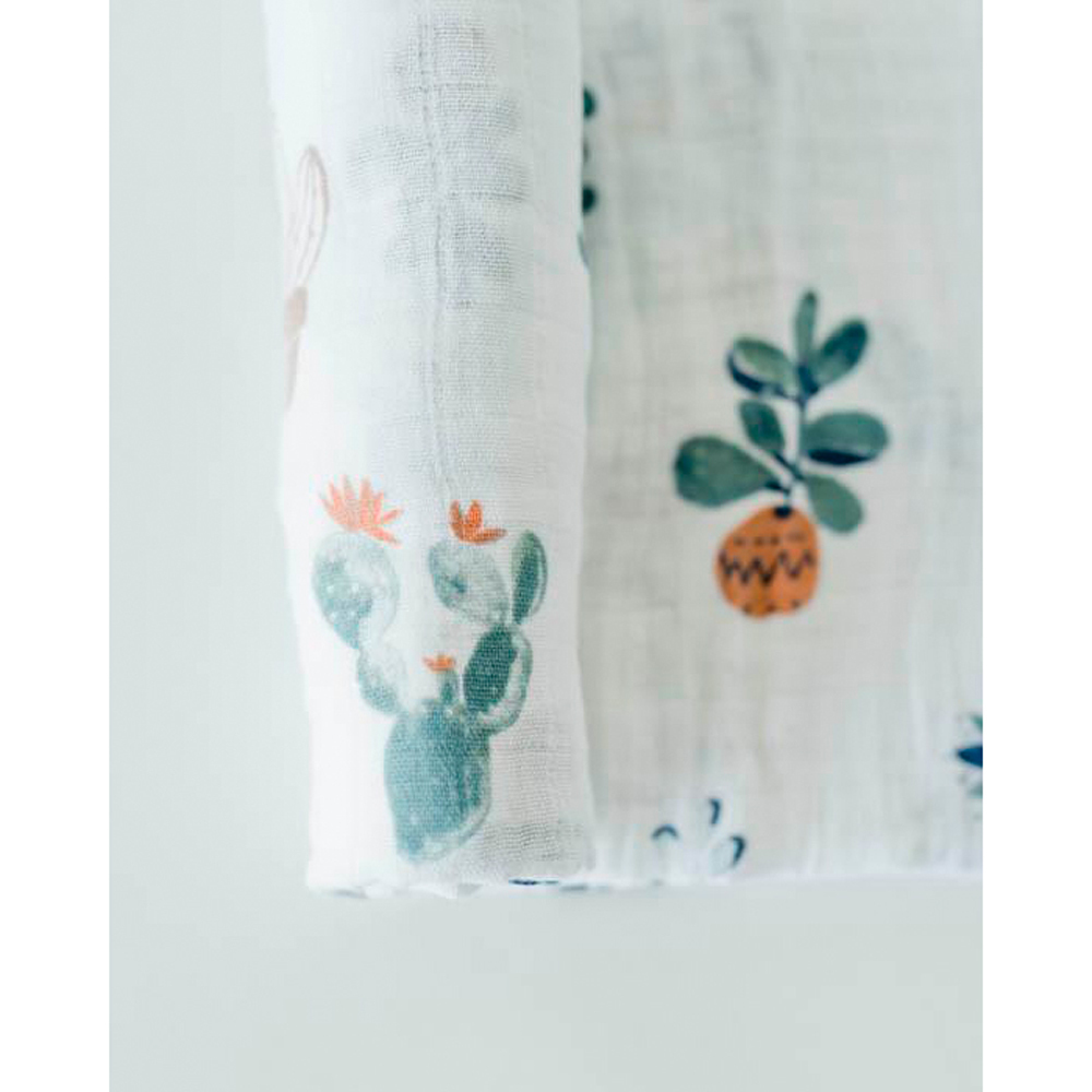 Little Unicorn: Cotton Muslin Swaddle - Prickle Pots (Single) image