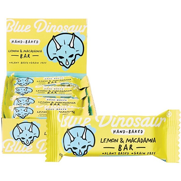 Buy Blue Dinosaur Paleo Bars Mac' Lemon (12 Bars) at Mighty Ape NZ