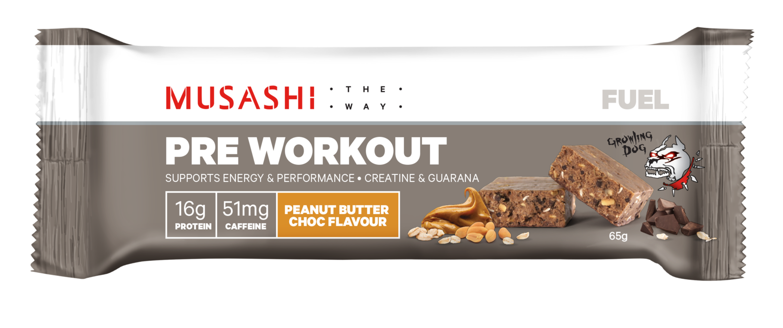 Buy Musashi PreWorkout Protein Bars Peanut Butter Chocolate (Box of