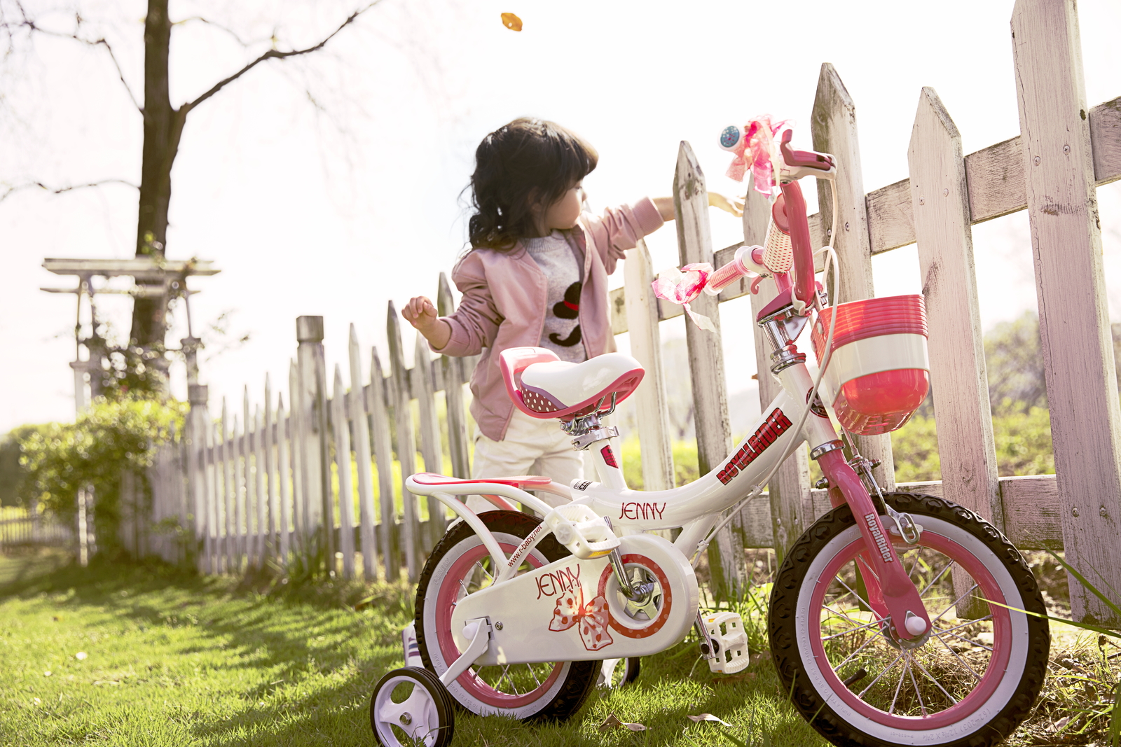 RoyalBaby: Jenny G-4 - 16" Girl's Bike (White) image