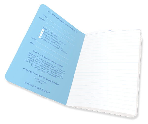 The Unemployed Philosophers Guild: Cloudspotting - Large Notebook image