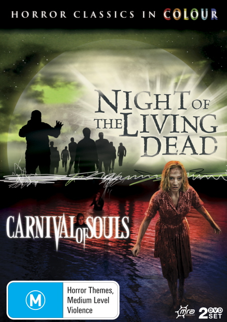 Night Of The Living Dead / Carnival Of Souls (Horror Classics In Colour) (2 Disc Set) on DVD image