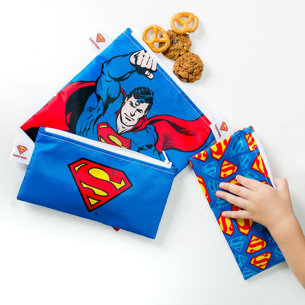 Bumkins 3pk Snack Bag Combo - Superman image